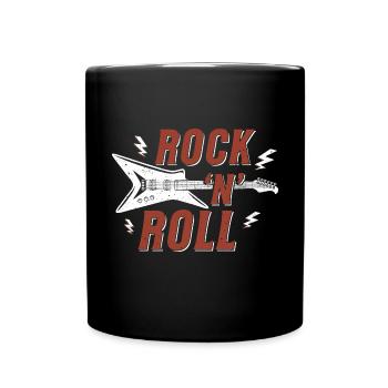Rock n roll Graphic - Full Colour Mug - black - Front
