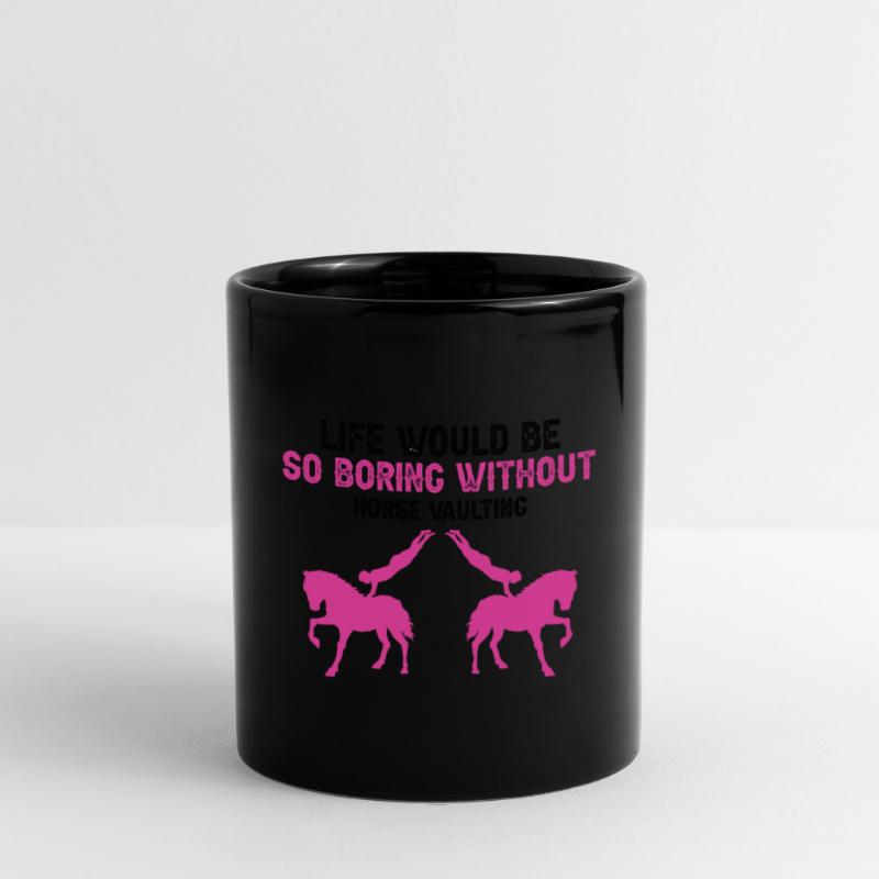 Conception de voûte et conception de chevaux de voûte Mug uni