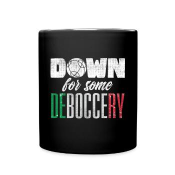 Bocce Ball Player Boules Bocce Down For Some - Tasse einfarbig - Schwarz - Vorne