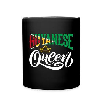 Guyanais Queen Guyana Guyana Drapeau - Mug uni - noir - Devant