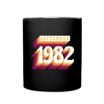 Septembre 1982 - cadeau du 40e anniversaire. Génial. - Mug uni - noir - Devant