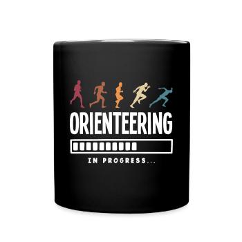 Orienteer Runner Running Orienteering - Tasse einfarbig - Schwarz - Vorne