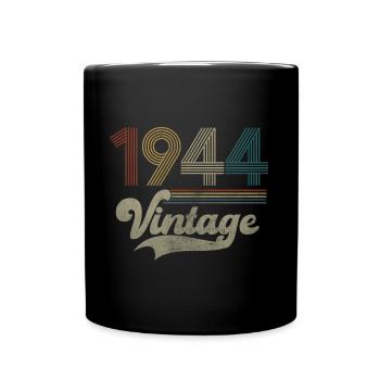 Vintage Birthday 1944 - Full Colour Mug - black - Front