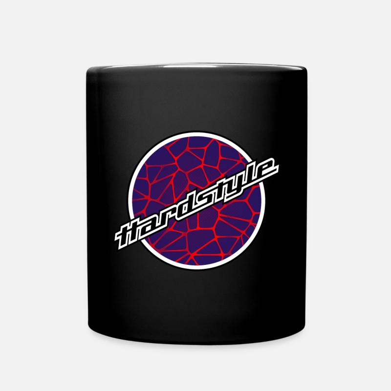 Hardstyle-| Hardstyle Blau Rot| Gabber Frenchcore - Tasse einfarbig - Schwarz