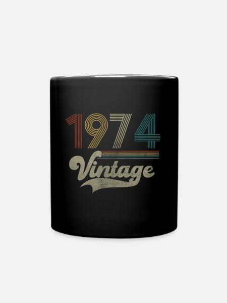 Vintage Anniversaire 1974 - Mug uni - noir