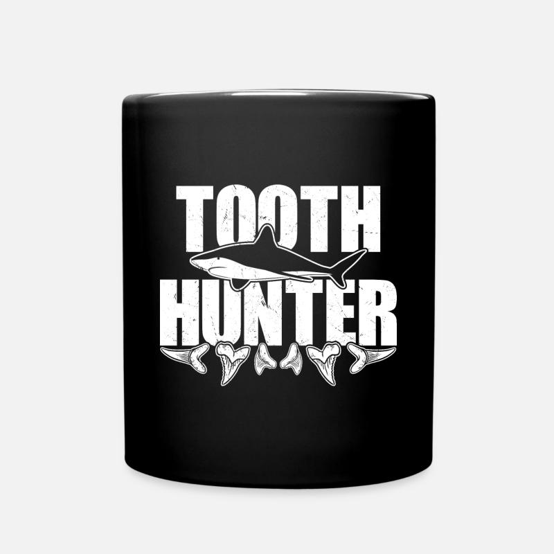 Tooth Hunter Haizahn sammeln Haizähne finden - Tasse einfarbig - Schwarz