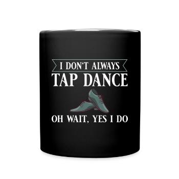 Tap Dance Beginners Chaussures Apprendre la musique Danseurs - Mug uni - noir - Devant
