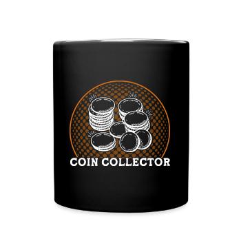 Coin Collecting Coin Collector Gift - Full Colour Mug - black - Front