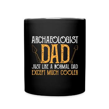 Archaeology Gift Archaeologist - Full Colour Mug - black - Front