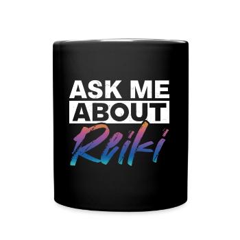 Maître Reiki Thérapie de Méditation Spirituelle - Mug uni - noir - Devant