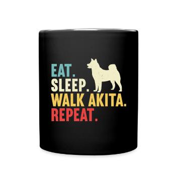 Akita Inu américain - Mug uni - noir - Devant