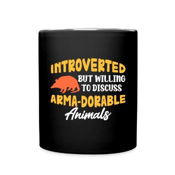 Cadeau de tatou Dicton drôle - Mug uni - noir - Devant
