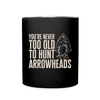 Arrowhead Hunting Arrowhead Collector - Full Colour Mug - black - Front
