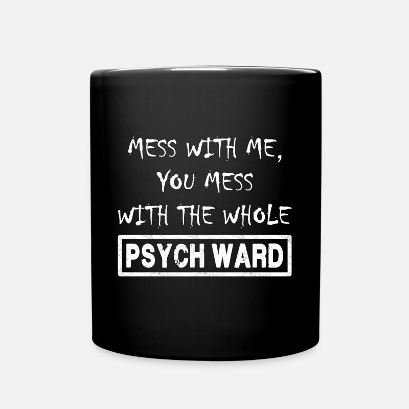 Leg dich mit mir an. - Tasse einfarbig - Schwarz