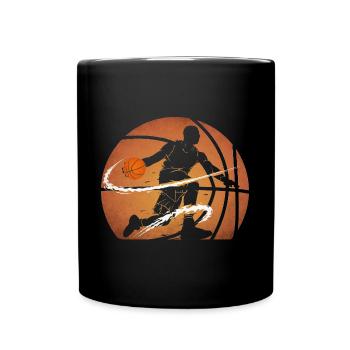 Basketballer - Tasse einfarbig - Schwarz - Vorne