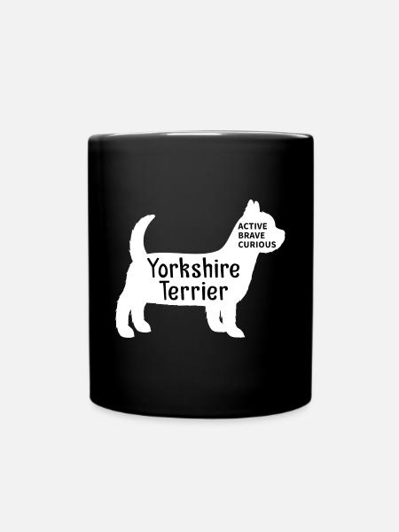Yorkshire Terrier - Tasse einfarbig - Schwarz