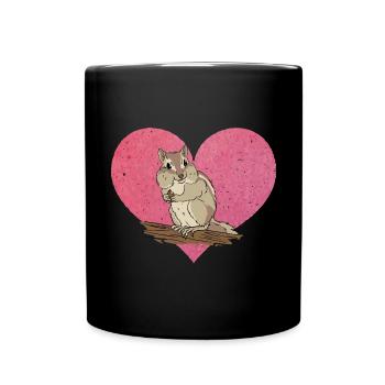 Cadeau de rongeur chipmunk - Mug uni - noir - Devant