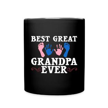 great-grandfather grandpa great-grandparents grandfather - Full Colour Mug - black - Front