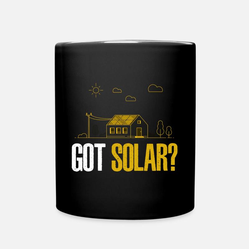 Solarenergie hat Sonnenkollektoren Lustige Solarenergie - Tasse einfarbig - Schwarz
