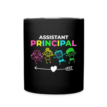 Schulleiter Schuldirektor Direktor Schulleitung - Tasse einfarbig - Schwarz - Vorne
