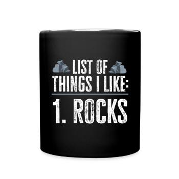 Rockhound Geology Rock Collecting Stone Collectors - Full Colour Mug - black - Front