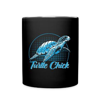 Turtle Lovers Sea Turtles Shieldkr - Full Colour Mug - black - Front