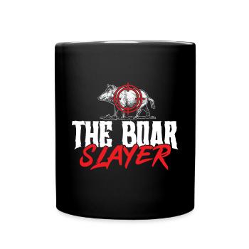 Chasse au sanglier chasseur sanglier - Mug uni - noir - Devant