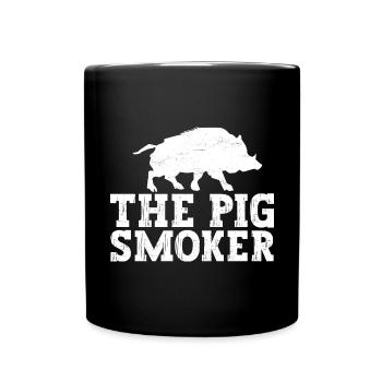 Chasse au sanglier chasseur sanglier - Mug uni - noir - Devant