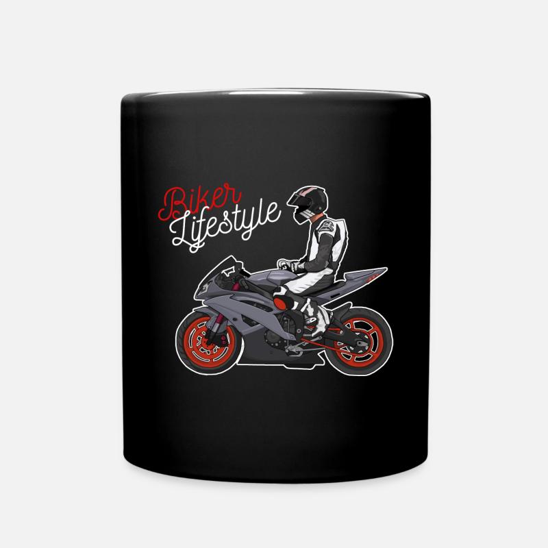 Motorcycle Lifestyle / Motorrad / Motorräder biker - Tasse einfarbig - Schwarz