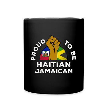 Haiti Haitian Jamaica Combination I Gift - Full Colour Mug - black - Front