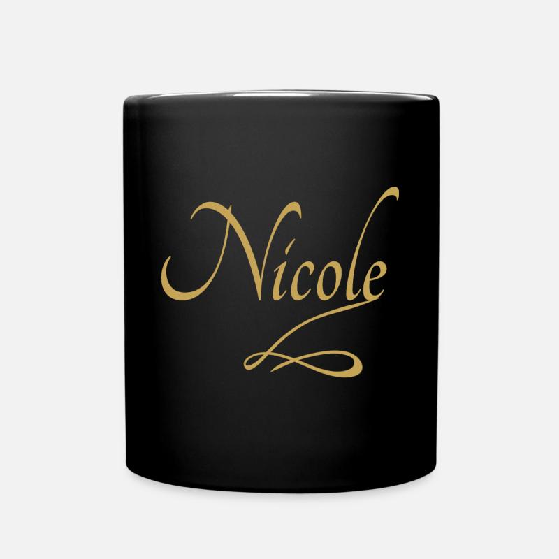 Nicole - Tasse einfarbig - Schwarz
