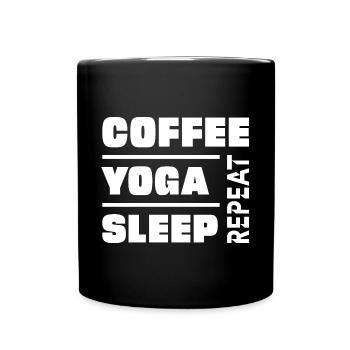 Yoga - Mug uni - noir - Devant