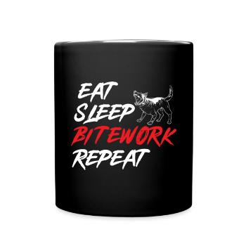 Malinois Belgian Shepherd Mechelaar Dog - Full Colour Mug - black - Front