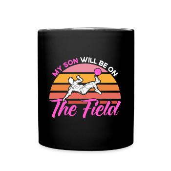 Sports Fan Football Mama Football Cadeau - Mug uni - noir - Devant