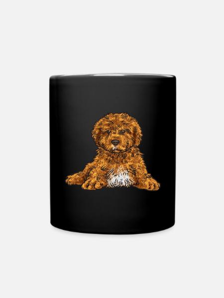 Cavapoo Capoodle Cavoodle Hund Geschenk - Tasse einfarbig - Schwarz