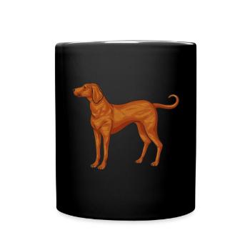 Redbone Coonhound Dog Gift - Full Colour Mug - black - Front