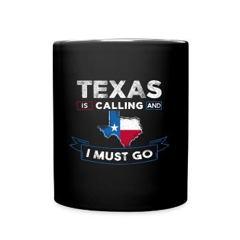Weiter zu Texas Design für stolze Texaner - Tasse einfarbig - Schwarz - Vorne