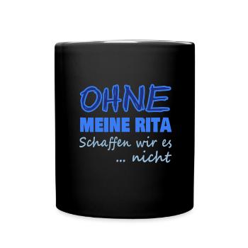 rita - Tasse einfarbig - Schwarz - Vorne