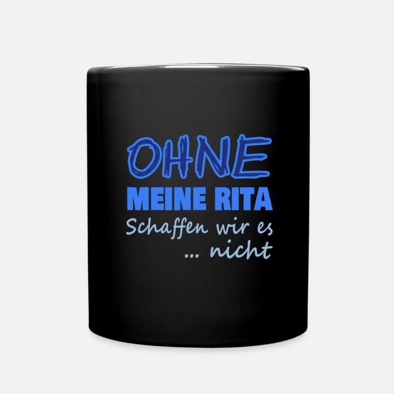 rita - Tasse einfarbig - Schwarz