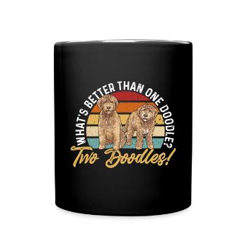 Goldendoodle Doodle Dog - Full Colour Mug - black - Front