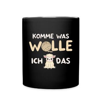 Komme waswolle, ich schaff das / Lustig Motivation - Tasse einfarbig - Schwarz - Vorne
