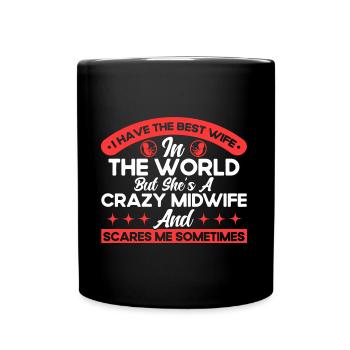 Sage-femme obstétricienne LD Work Gift - Mug uni - noir - Devant