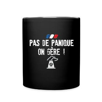 Pas de panique on gère les centrales - Mug uni - noir - Devant
