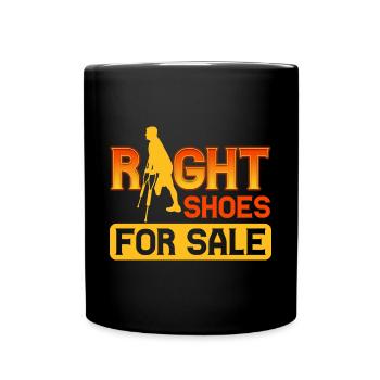 Proper shoes for sale - leg prosthesis - Full Colour Mug - black - Front