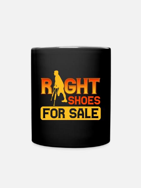 Richtige Schuhe zum Verkauf - Beinprothese - Tasse einfarbig - Schwarz