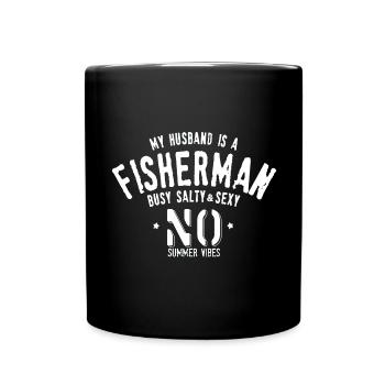 Noirmoutier Fisherman busy salty sexy - Mug uni - noir - Devant