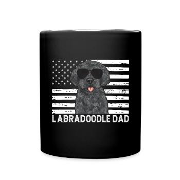 Labradoodle Chien - Mug uni - noir - Devant
