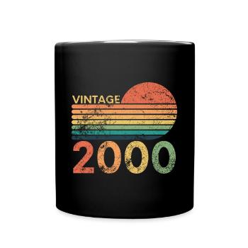 Vintage 2000 Birthday Vintage 2000 Gift - Full Colour Mug - black - Front