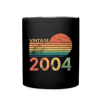 Vintage 2004 Birthday Vintage 2004 Gift - Full Colour Mug - black - Front