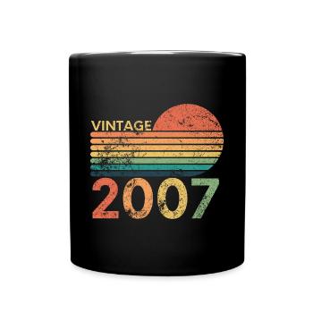 Cadeau d'anniversaire Vintage 2007 Vintage 2007 - Mug uni - noir - Devant